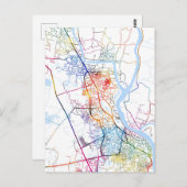 Khulna Bangladesh City Map Postkarte (Vorne/Hinten)