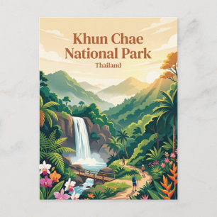 Khun Chae Nationalpark Thailand Postkarte