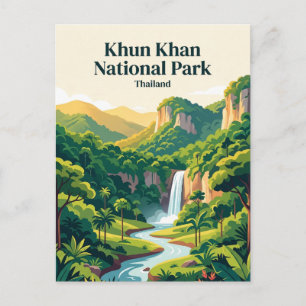 Khun Khan Nationalpark Thailand Postkarte