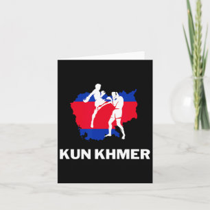 Khun Khmer Cambodia Martial Arts Kick Boxing Kampf Karte