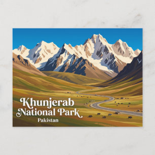 Khunjerab-Nationalpark Pakistan Postkarte