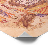 Khusrau vor dem Shirinpalast Poster (Ecke)