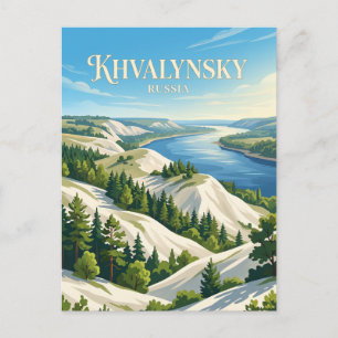 Khvalynsky-Nationalpark Russland Postkarte
