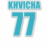 Khvicha Kvaratskhelia Aufkleber (Vorderseite)