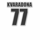 Khvicha Kvaratskhelia Aufkleber (Vorderseite)