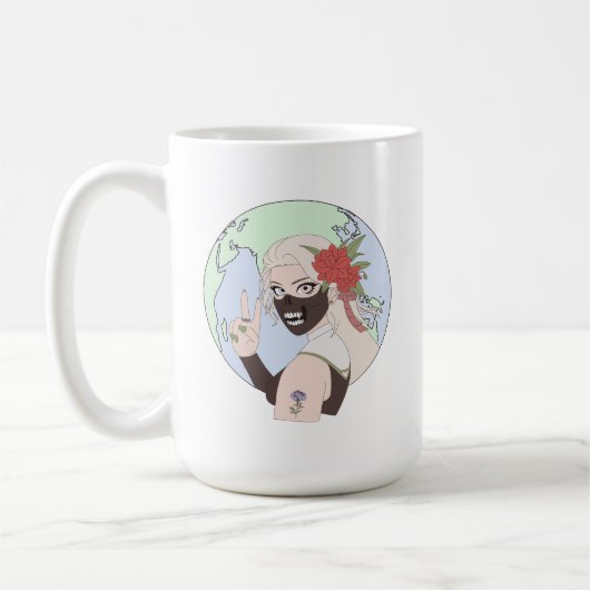 Ki 3 (Earth) Tee und Kaffee Tasse (Links)