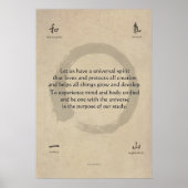 Ki Aikido Motto Poster (Vorne)