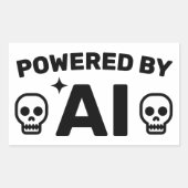 KI-basierte Sticker™ Rechteckiger Aufkleber (Vorderseite)
