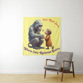 KI, bei der nur Kindheit existiert, Tapisserie/Hin Wandteppich (Beispiel)