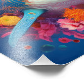 KI-Blume Fotodruck (Ecke)