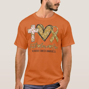 Ki Childhood Cancer Awareness Costume Faith Liebe T-Shirt
