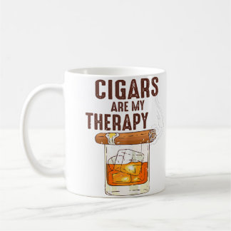 Ki Cigar Smoker Cigars Are My Therapy Bourbon Kaffeetasse