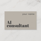 KI-Consultant moderne Visitenkarte (Vorderseite)