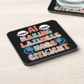 KI - Effizientere schwarze BG durch mehr Faulheit Getränkeuntersetzer (Linke Seite)