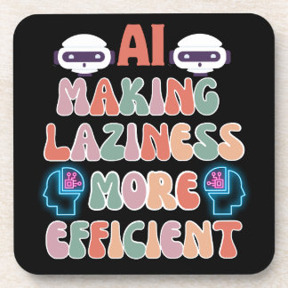 KI - Effizientere schwarze BG durch mehr Faulheit Getränkeuntersetzer