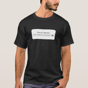 KI-Eingabefeld Schreibe einen Nachruf auf meine Au T-Shirt