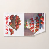 KI-Erdbeeren Hand-/Küchentuch Handtuch (Handtuch)
