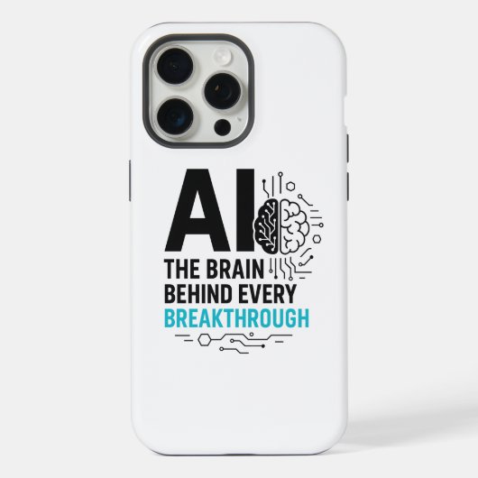 KI-Gehirn hinter Durchbrüchen Case | Tech iPhone Hülle (Rückseite)