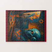 KI-Geist trifft Maschine Puzzle (Horizontal)