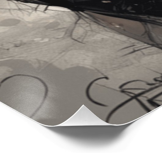 KI-Generated Little Black Dress Fantasy LBD Poster (Ecke)