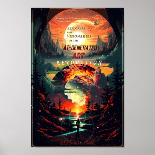 "KI-Generierte ART-Revolution" Poster (Vorne)