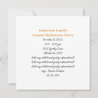 KI-generierter Geist und Kürbis Halloween Einladung