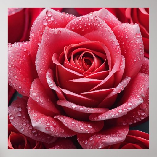 KI-generiertes Rose-Poster - Einzigartiges Kunstde Poster (Vorne)