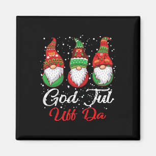 Ki God Jul Uff Da Swedish Frohe Christmas Gnome Co Magnet