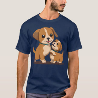 KI-Hund vintage retro T-Shirt