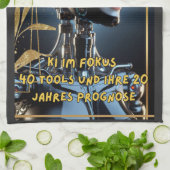 KI im Fokus Geschirrtuch (Gefaltet)