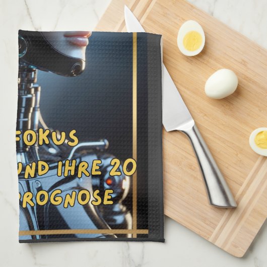 KI im Fokus Geschirrtuch (Viertel Falte)