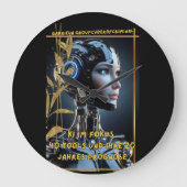 KI im Fokus Große Wanduhr (Vorderseite)