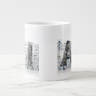 KI Industrielle Buchstabenform-Architektur-Kunst Jumbo-Tasse