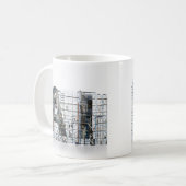 KI Industrielle Buchstabenform-Architektur-Kunst Kaffeetasse (Vorderseite Links)