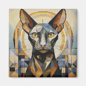 KI-Katze Magnet (Vorne)