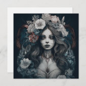 KI-Korpusbraut Feiertagskarte (Vorne/Hinten)