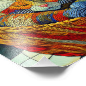 KI Kubismus Kat-Foto-Erweiterung Fotodruck (Ecke)