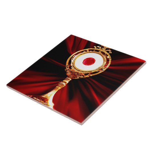 KI-Kunst eines eucharistischen Wunder Fliese (Seite)