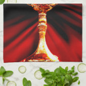 KI-Kunst eines eucharistischen Wunders Geschirrtuch (Gefaltet)