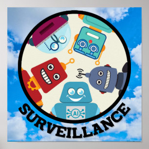 KI (Künstliche Intelligenz) - Überwachung Poster