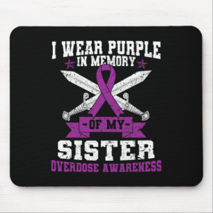 Ki Lila Ribbon Überdosierung Aufklärungsmonat Kost Mousepad