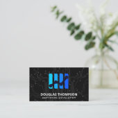 KI-Moderne-Tech-Schaltkreis-Logo Visitenkarte (Stehend Vorderseite)