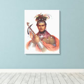 Ki-On-Twog-Ky oder 'Complanter', Seneca Chief Leinwanddruck (Insitu (Holzboden))