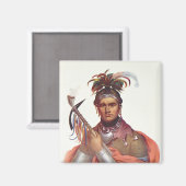 Ki-On-Twog-Ky oder 'Complanter', Seneca Chief Magnet (Vorderseite/Rückseite)