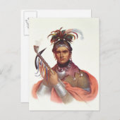 Ki-On-Twog-Ky oder 'Complanter', Seneca Chief Postkarte (Vorne/Hinten)