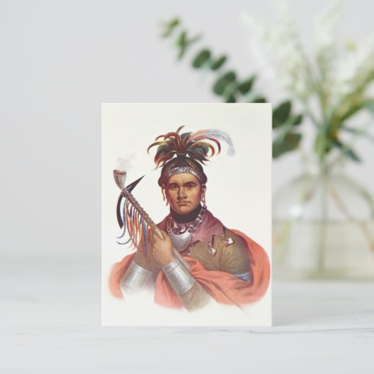 Ki-On-Twog-Ky oder 'Complanter', Seneca Chief Postkarte (Stehend Vorderseite)