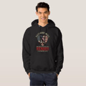 Ki Proud Veteran Ehefrau Us Flag Sonnenblume Veter Hoodie (Vorne ganz)