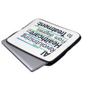 KI Revolutionierung der Gesundheitsversorgung Laptopschutzhülle (Vorne Knopf)