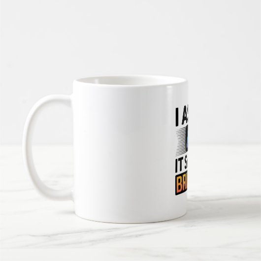 KI sagte, ich bin brillant – Lustiger Tech-Spruch Kaffeetasse (Links)