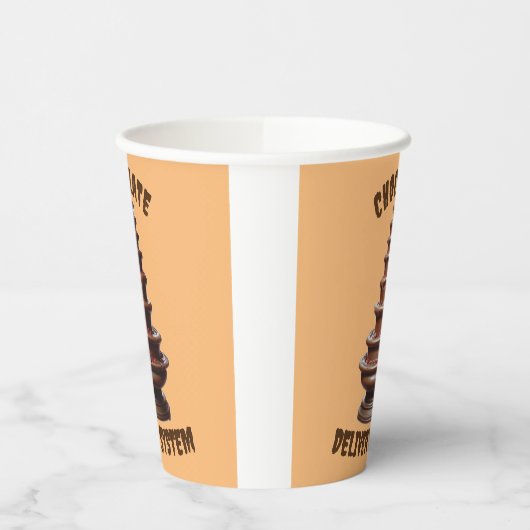 KI Schokolade Liefersystem Papier-Cup Pappbecher (Links)